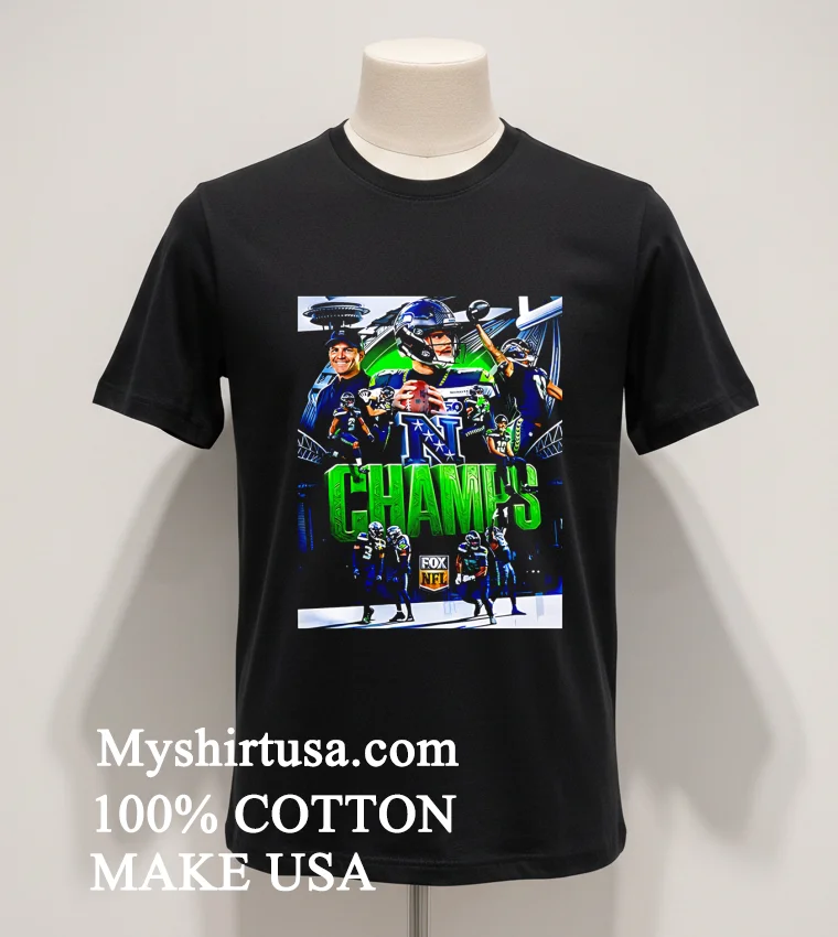 Congrats Seattle Seahawks Won Nfc Championship 2025 Shirt Balck Shirt 1