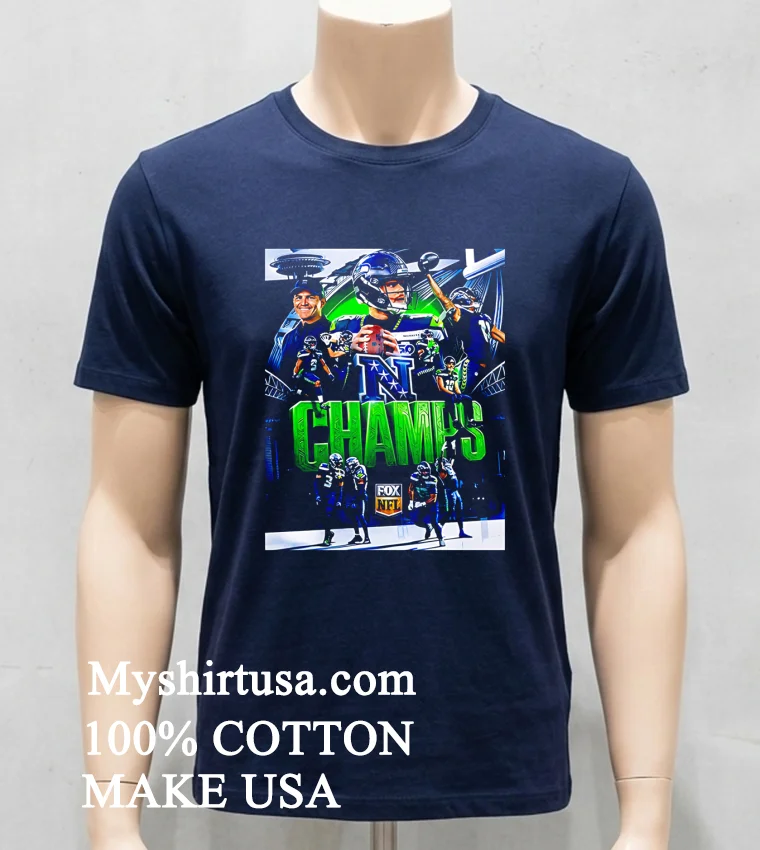 Congrats Seattle Seahawks Won Nfc Championship 2025 Shirt - navy-shirt Congrats Seattle Seahawks Won Nfc Championship 2025 Shirt Navy Shirt