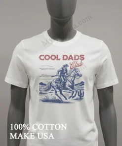 Cool Dads Club Cowboy Riding Horse In Desert funny america t-shirts