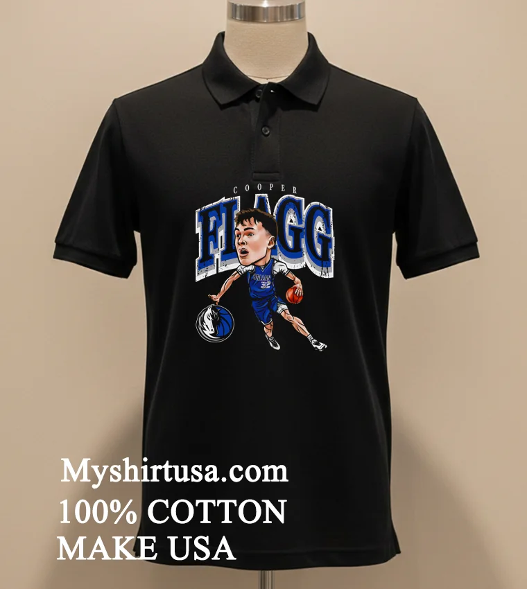 Cooper Flagg Dallas Mavericks Cartoon Vintage new t-shirt - balck-shirt Cooper Flagg Dallas Mavericks Cartoon Vintage Shirt Balck Shirt