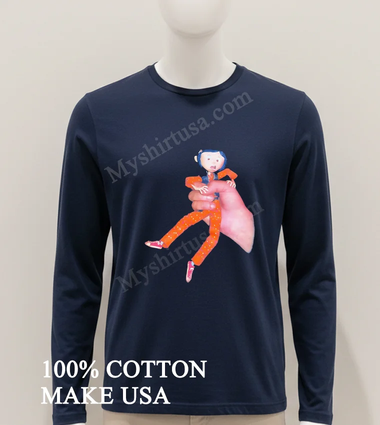 Coraline Jones Character Orange Polka Dot Pajamas Graphic Shirt Hoodie Shirt 1