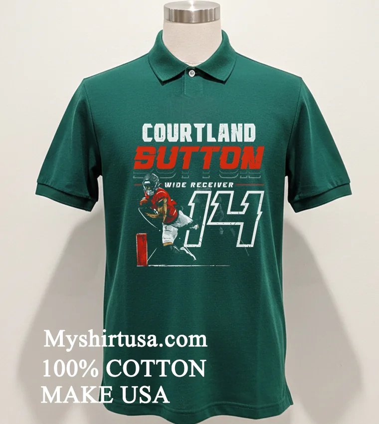 Courtland Sutton Denver Player Name Shirt Green Shirt