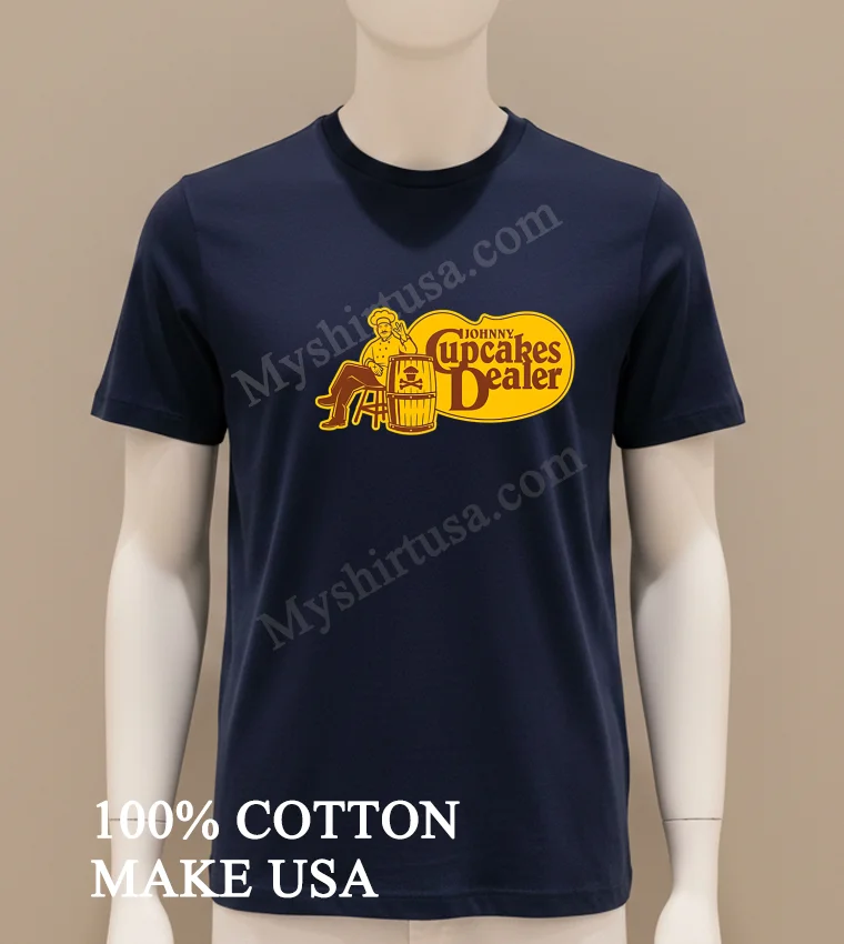 Cracker Barrel Johnny Cupcakes Dealer new t-shirt - navy-shirt Cracker Barrel Johnny Cupcakes Dealer Shirt Navy Shirt