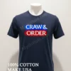 Craw Order Blue And Red Neon Law Parody Shirt Navy Shirt