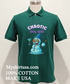 Crazy Snowman Chaotic Snow Mode Funny Shirt