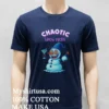Crazy Snowman Chaotic Snow Mode Funny Shirt Navy Shirt