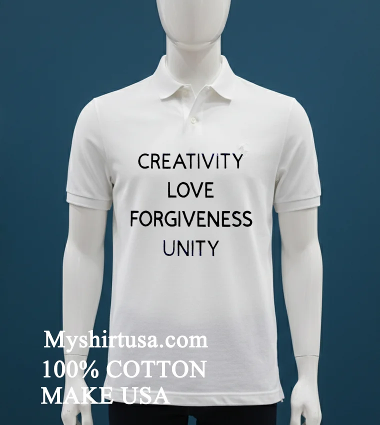 Creativity Love Forgiveness Unity T Shirt White T Shirt 3