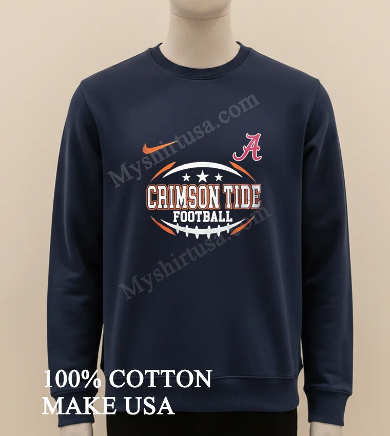 Crimson Tide Football Alabama Logo Shirt Long Sleve Shirt