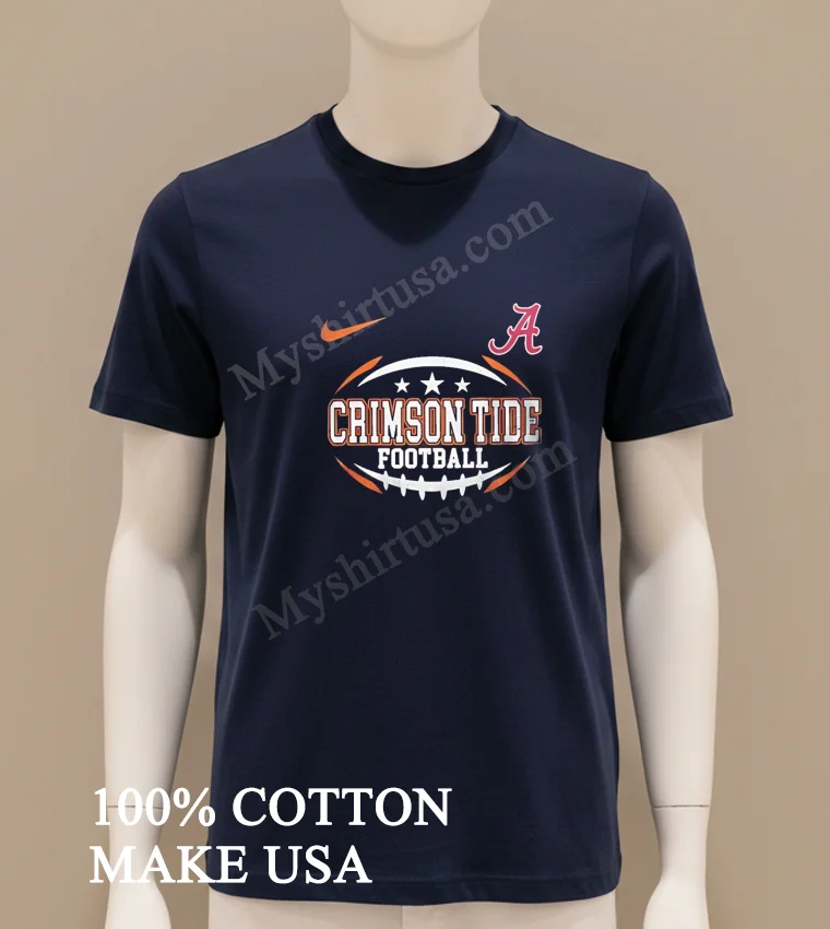 Crimson Tide Football Alabama Logo Shirt Navy Shirt