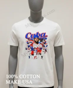 Cuba Baseball Players Team Logo Graphic funny america t-shirts