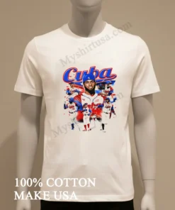 Cuba Baseball Players Team Logo Graphic funny america t-shirts