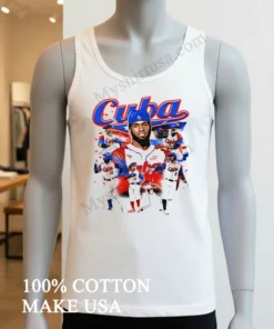 Cuba Baseball Players Team Logo Graphic funny america t-shirts