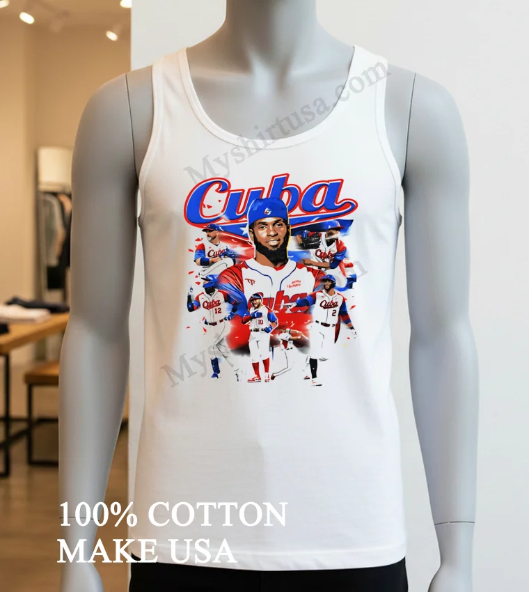 Cuba Baseball Players Team Logo Graphic funny america t-shirts - white-t-shirt Cuba Baseball Players Team Logo Graphic Shirt White T Shirt 3