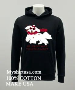 Cute Dog Valentine Me On My Way To Bite A Bigot Shirt