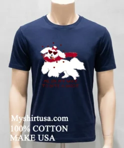 Cute Dog Valentine Me On My Way To Bite A Bigot Shirt