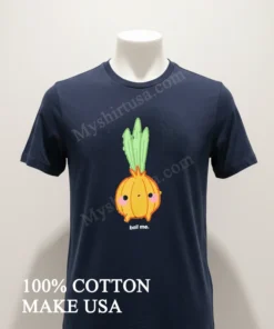 Cute Yellow Onion Character With Pink Cheeks Boil Me funny america t-shirts
