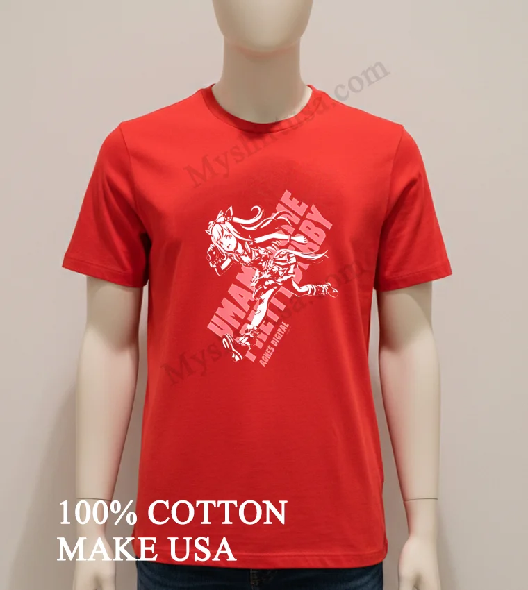 Cygames Umamusume Pretty Derby Agnes Digital new t-shirt - red-shirt Cygames Umamusume Pretty Derby Agnes Digital Shirt Red Shirt