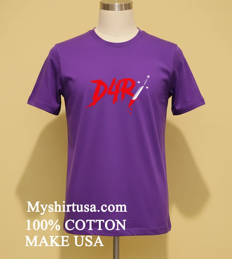 D4r Bloody Knife Shirt Purple Shirt