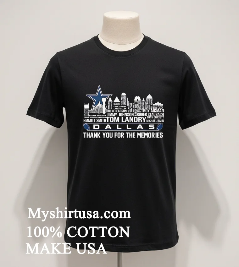 Dallas Cowboys Thank You For The Memories Shirt - balck-shirt Dallas Cowboys Thank You For The Memories Shirt Balck Shirt 1