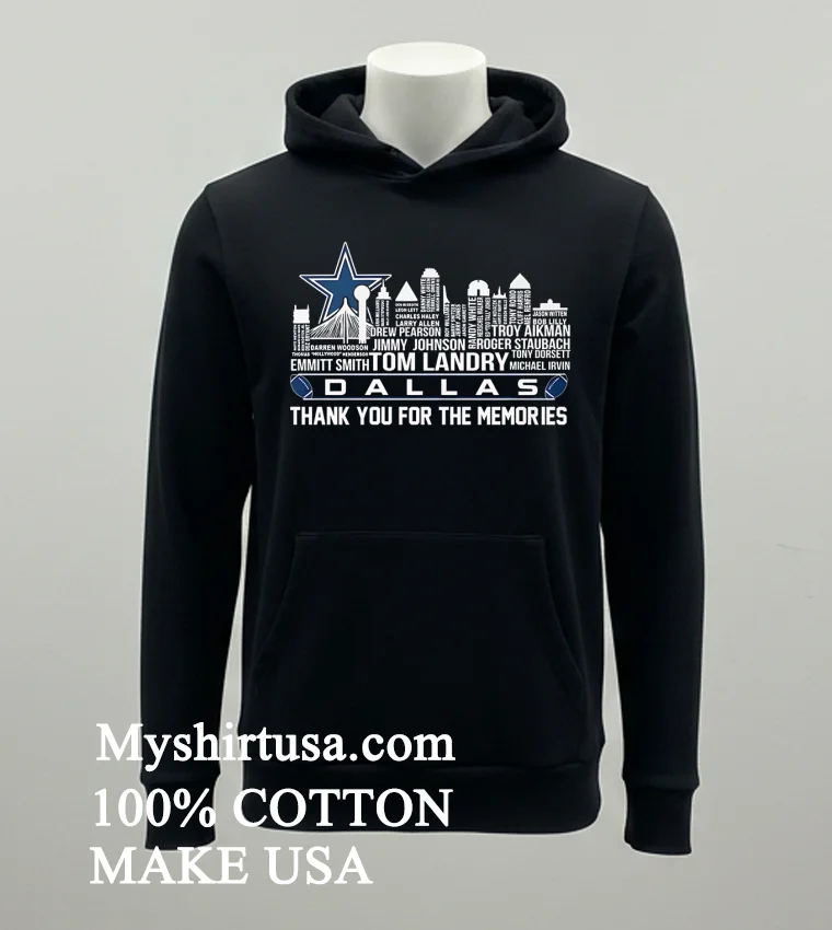Dallas Cowboys Thank You For The Memories Shirt Balck Shirt