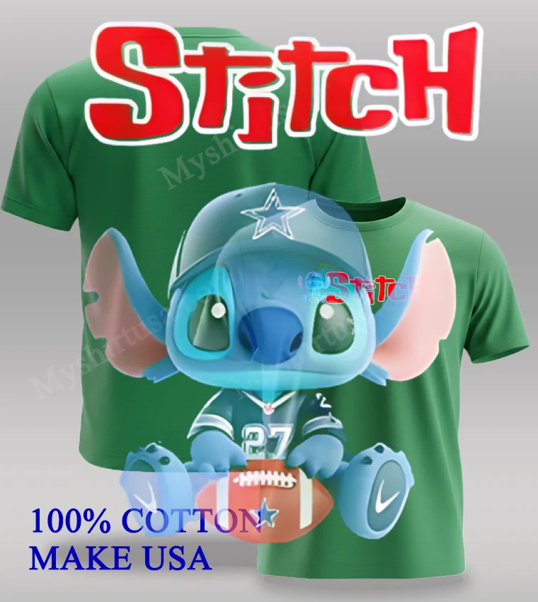 Dallas Cowboys X Stitch Christmas 2025 Two Sides Shirt Green Shirt