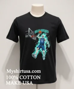 Dallas Mavericks Men’s Basketball Skeleton Player Fire Shirt