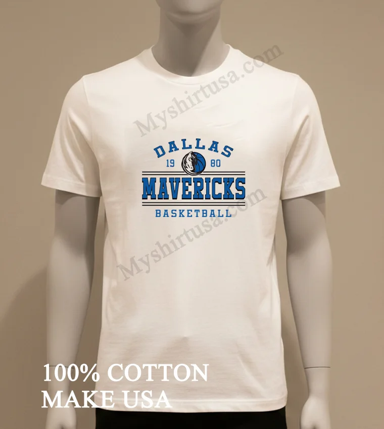Dallas Mavericks White Sport Drop Bingham Shirt White T Shirt