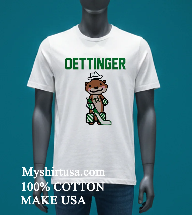 Dallas Stars Oettinger Hockey Weasel Shirt - white-t-shirt Dallas Stars Oettinger Hockey Weasel Shirt White T Shirt 3