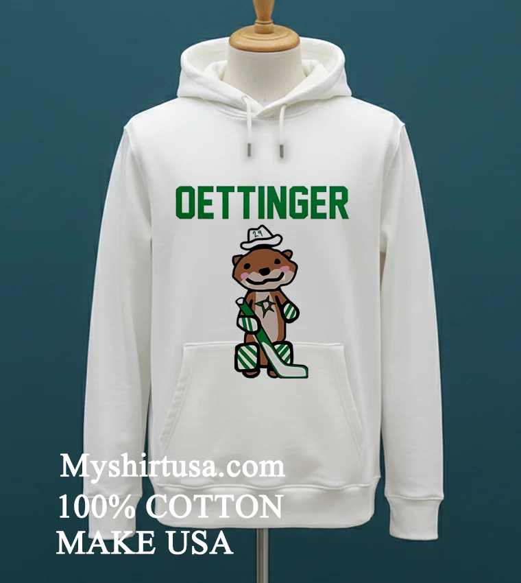 Dallas Stars Oettinger Hockey Weasel Shirt - white-t-shirt Dallas Stars Oettinger Hockey Weasel Shirt White T Shirt