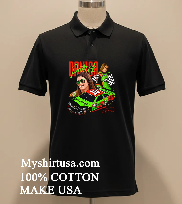 Danica Patrick Godaddy Signature Shirt Balck Shirt