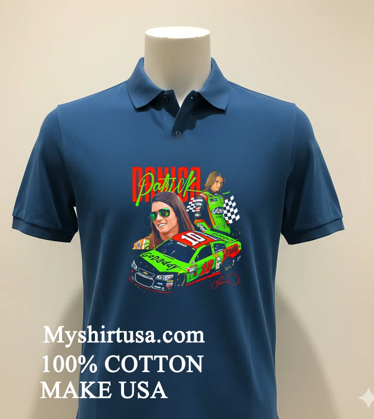 Danica Patrick Godaddy Signature Shirt Navy Shirt 1