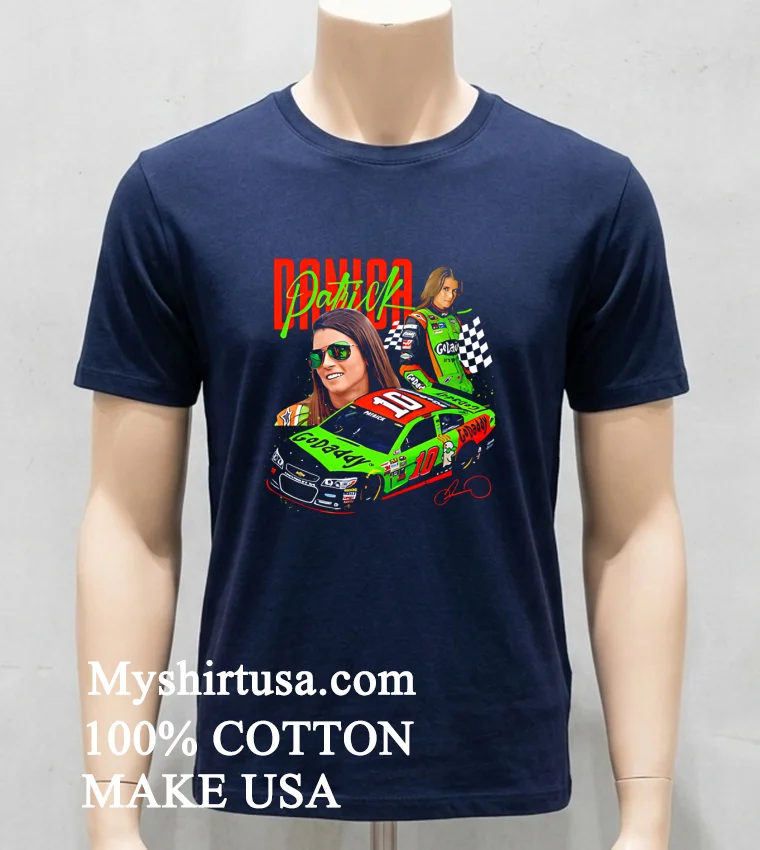 Danica Patrick Godaddy Signature Shirt Navy Shirt
