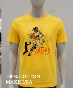Darius Garland Cleveland Cavaliers Basketball Player Sketch Art Shirt