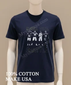 Dark Side Seattle Football Players Silhouette Neon Outlines funny america t-shirts