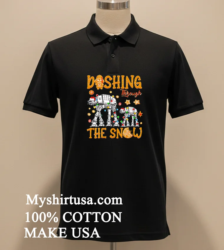 Dashing Through The Snow Christmas Shirt Balck Shirt