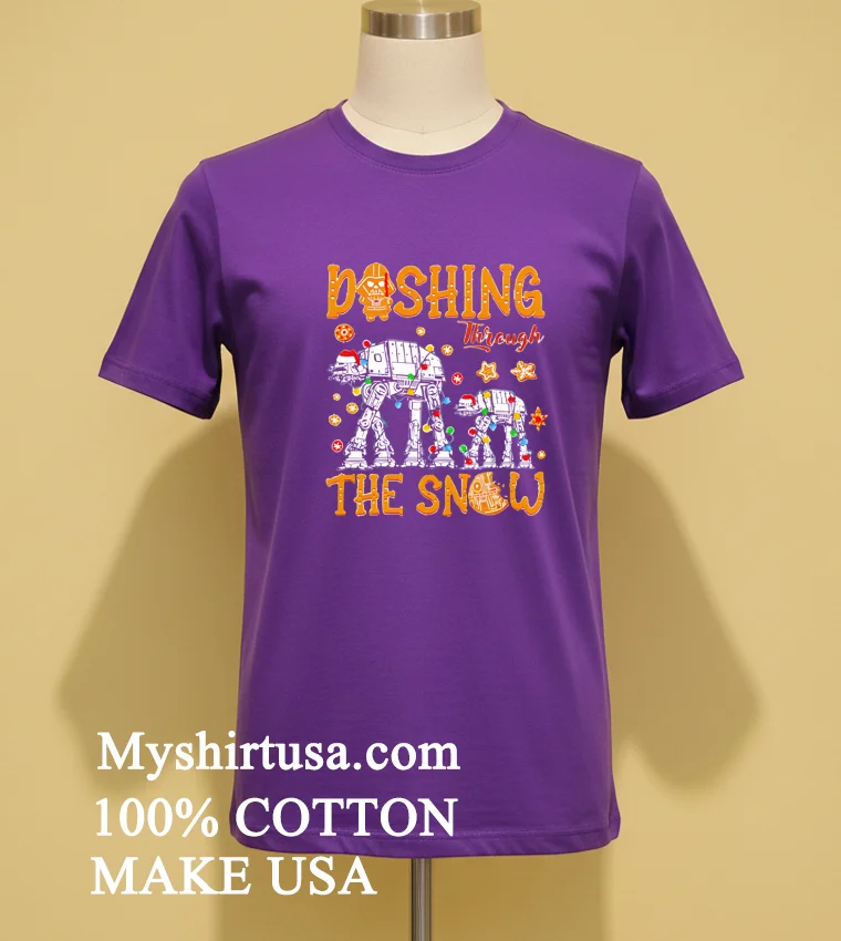 Dashing Through The Snow Christmas Shirt Purple Shirt