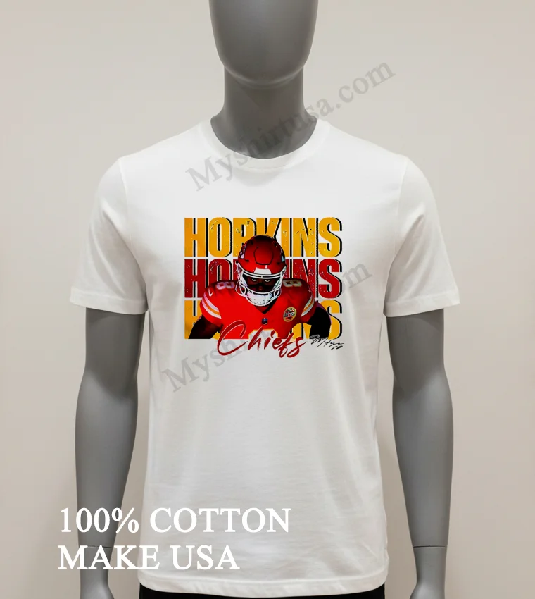 Deandre Hopkins 8 Kansas City Chiefs Football Players Super Bowl 2025 Shirt White T Shirt 1