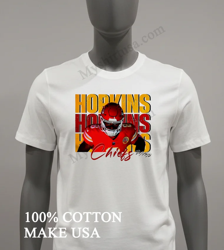 Deandre Hopkins 8 Kansas City Chiefs Football Players Super Bowl 2025 Shirt White T Shirt 2