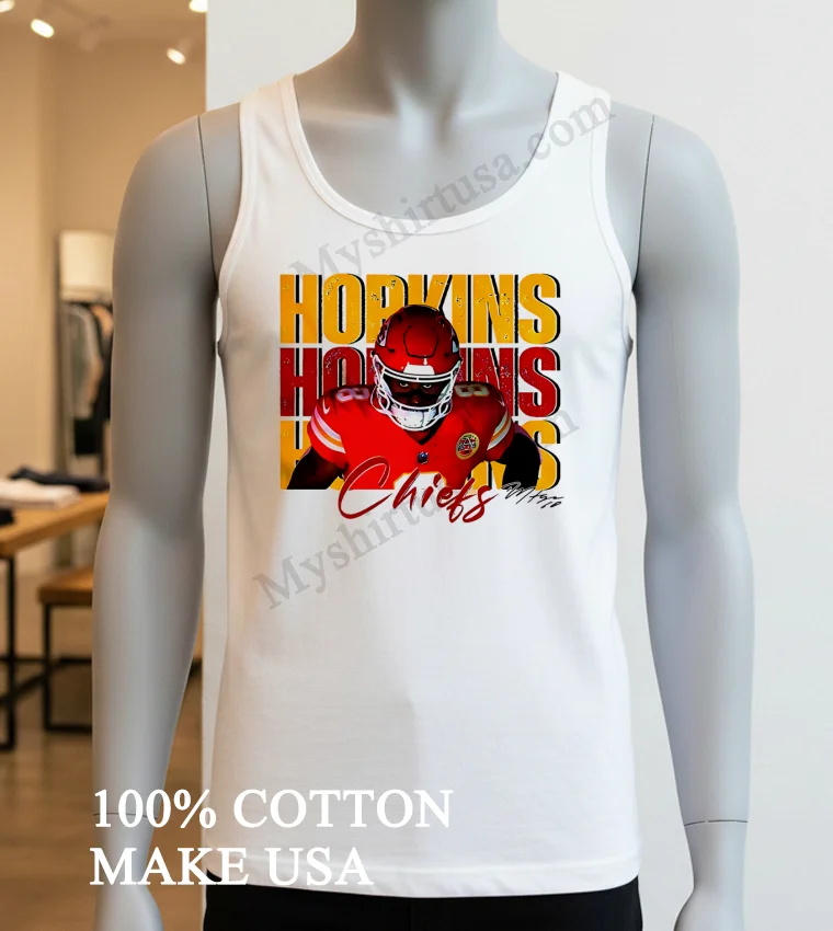 Deandre Hopkins 8 Kansas City Chiefs Football Players Super Bowl 2025 funny america t-shirts - white-t-shirt Deandre Hopkins 8 Kansas City Chiefs Football Players Super Bowl 2025 Shirt White T Shirt 3