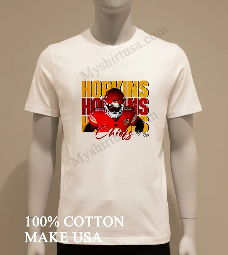 Deandre Hopkins 8 Kansas City Chiefs Football Players Super Bowl 2025 Shirt White T Shirt