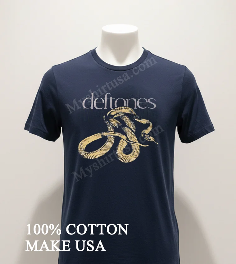 Deftones Snake Graphic Shirt Navy Shirt 1