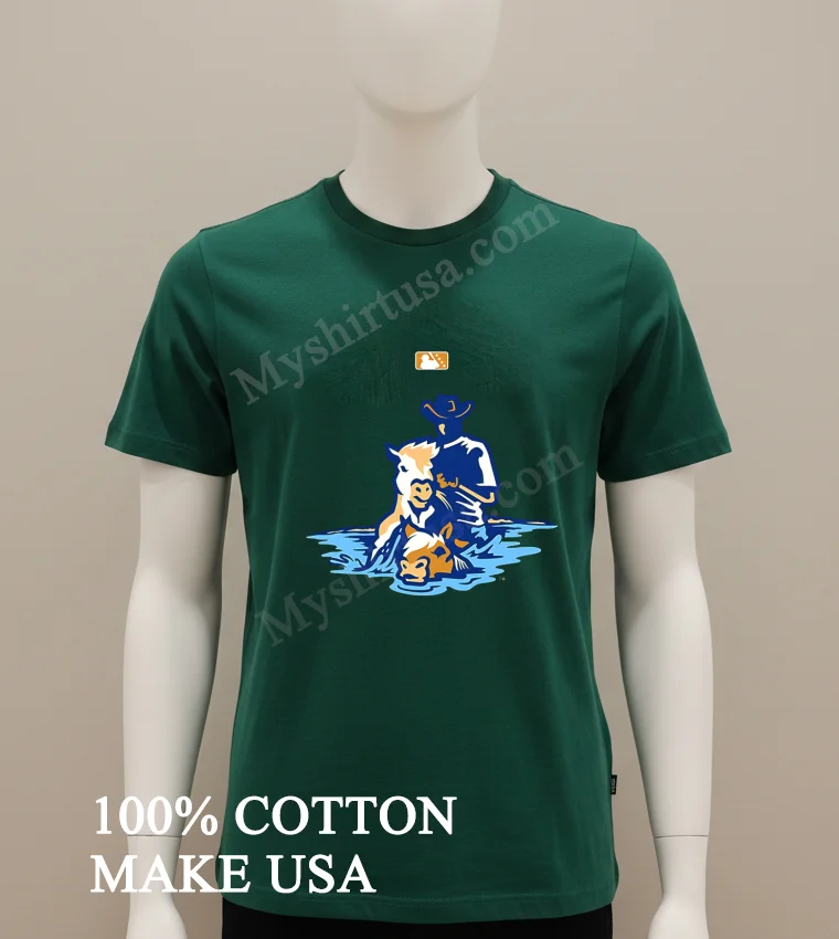 Delmarva Alternate Identity Honors Nearby Horse Island Shirt Green Shirt