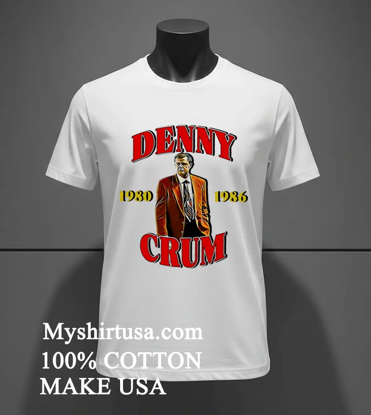 Denny Crum 1980 1986 Graphic Shirt - white-t-shirt Denny Crum 1980 1986 Graphic Shirt White T Shirt 3