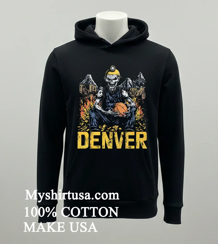 Denver Basketball American Team Sports Retro new t-shirt - balck-shirt Denver Basketball American Team Sports Retro Shirt Balck Shirt