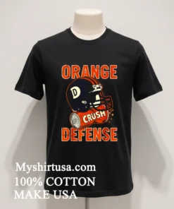 Denver Broncos Crush Orange Defense Helmet Shirt