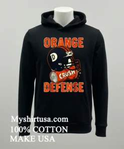 Denver Broncos Crush Orange Defense Helmet Shirt