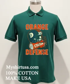 Denver Broncos Crush Orange Defense Helmet Shirt