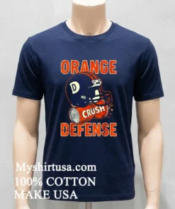 Denver Broncos Crush Orange Defense Helmet Shirt