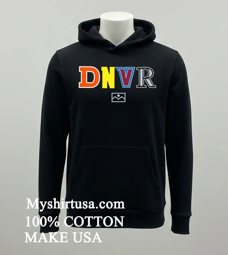 Denver Broncos Dnvr Letters Shirt Balck Shirt