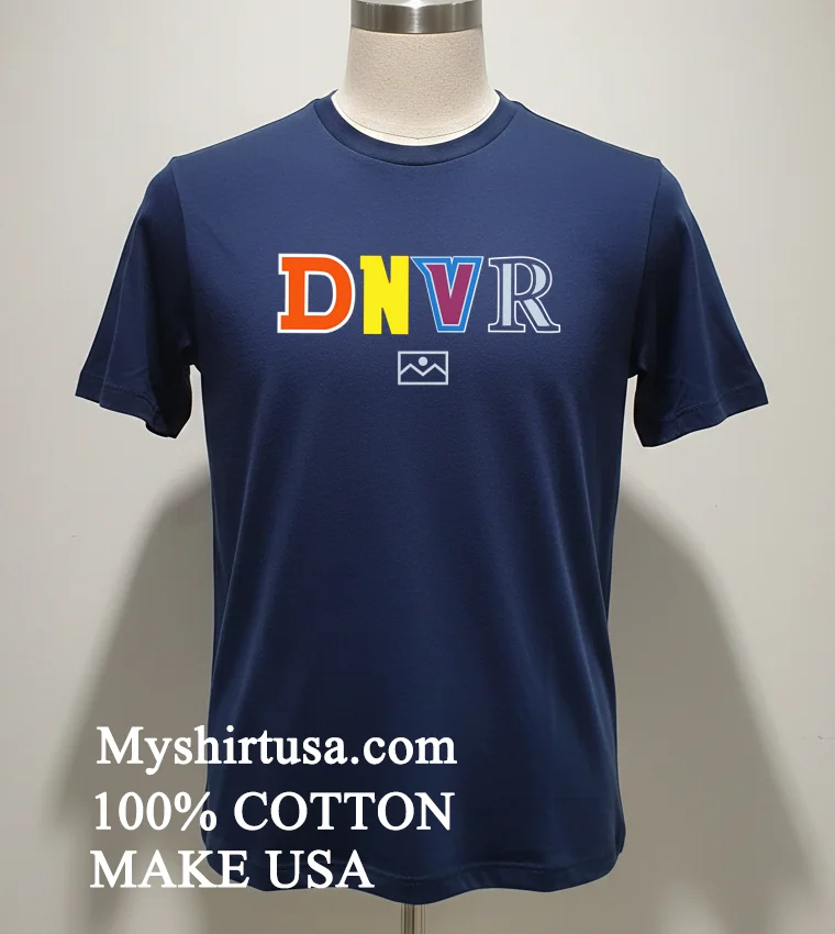 Denver Broncos Dnvr Letters new t-shirt - navy-shirt Denver Broncos Dnvr Letters Shirt Navy Shirt 1